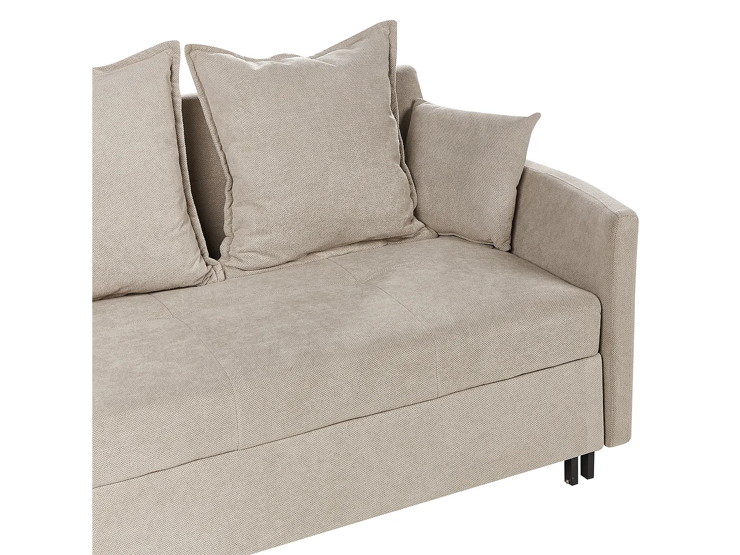 Canapé-lit 2 places HOVIN Tissu Taupe