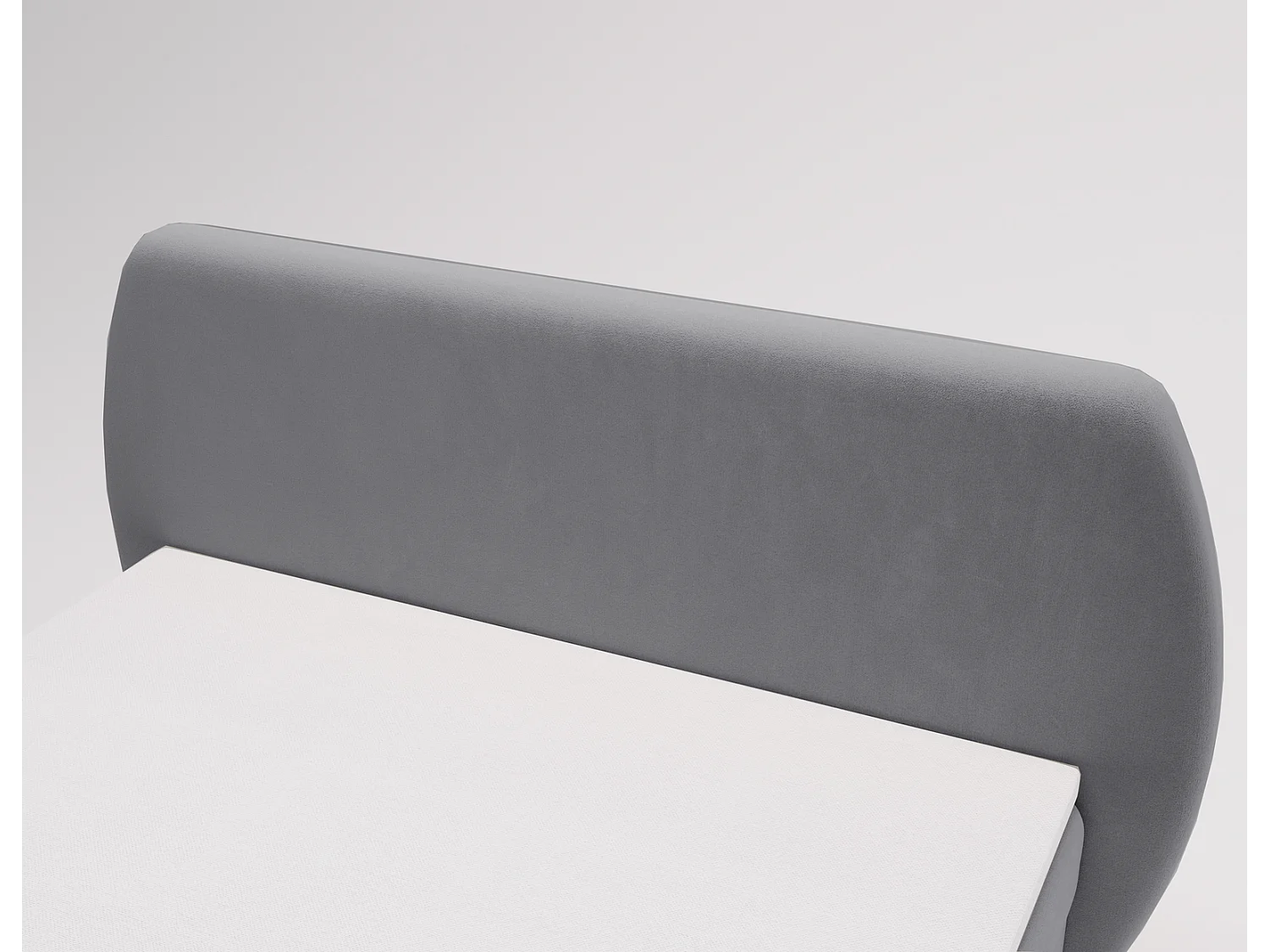 Boxspringbed 160x200 Cartagena - bed met geïntegreerde veringmatras, topper, opbergruimte - gestoffeerd bed grijs (Komodo 21)