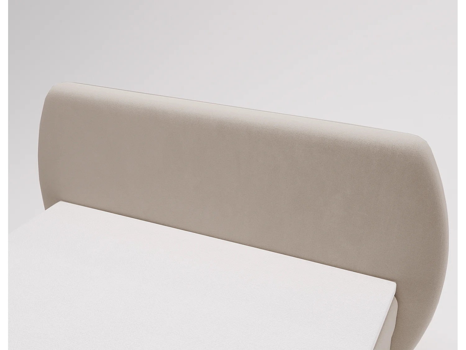 Boxspringbed 140x200 Cartagena - bed met geïntegreerde veringmatras, topper, opbergruimte - gestoffeerd bed beige (Komodo 11)