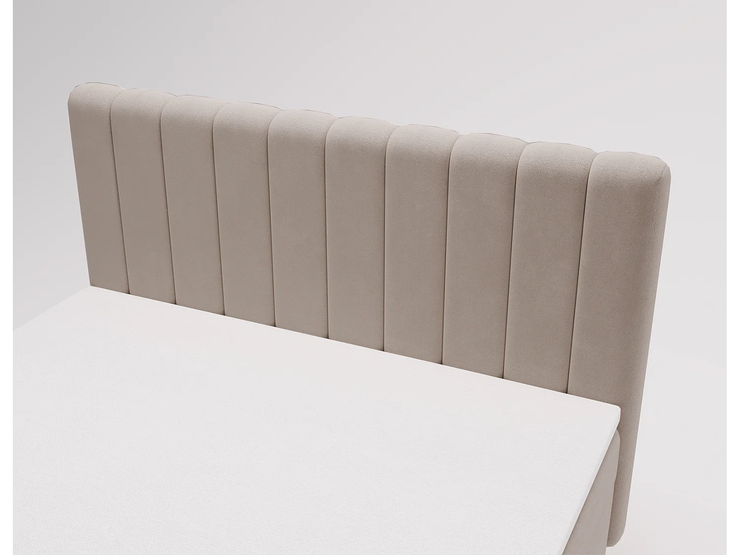 Lit adulte 180 x 200 Florence Box - Lit avec Rangement et Matelas Ressorts ensachés, Lit Beige (Komodo 11)