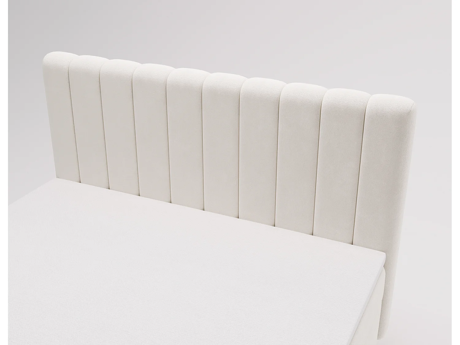 Lit adulte 180 x 200 Florence Box - Lit avec Rangement et Matelas Ressorts ensachés, Lit Crème (Komodo 10)