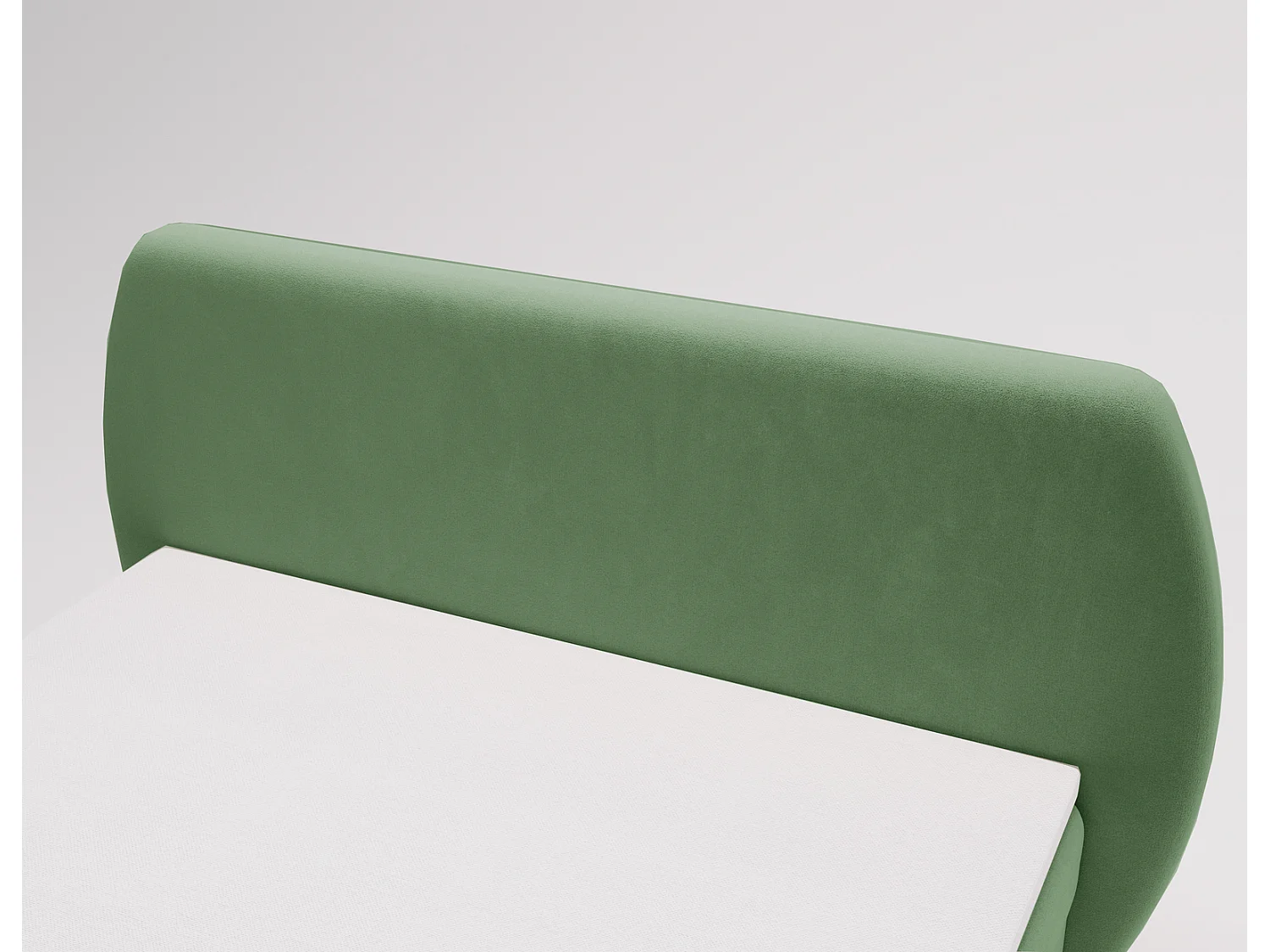 Boxspringbed 160x200 Cartagena - bed met geïntegreerde veringmatras, topper, opbergruimte - gestoffeerd bed vert (Komodo 61)