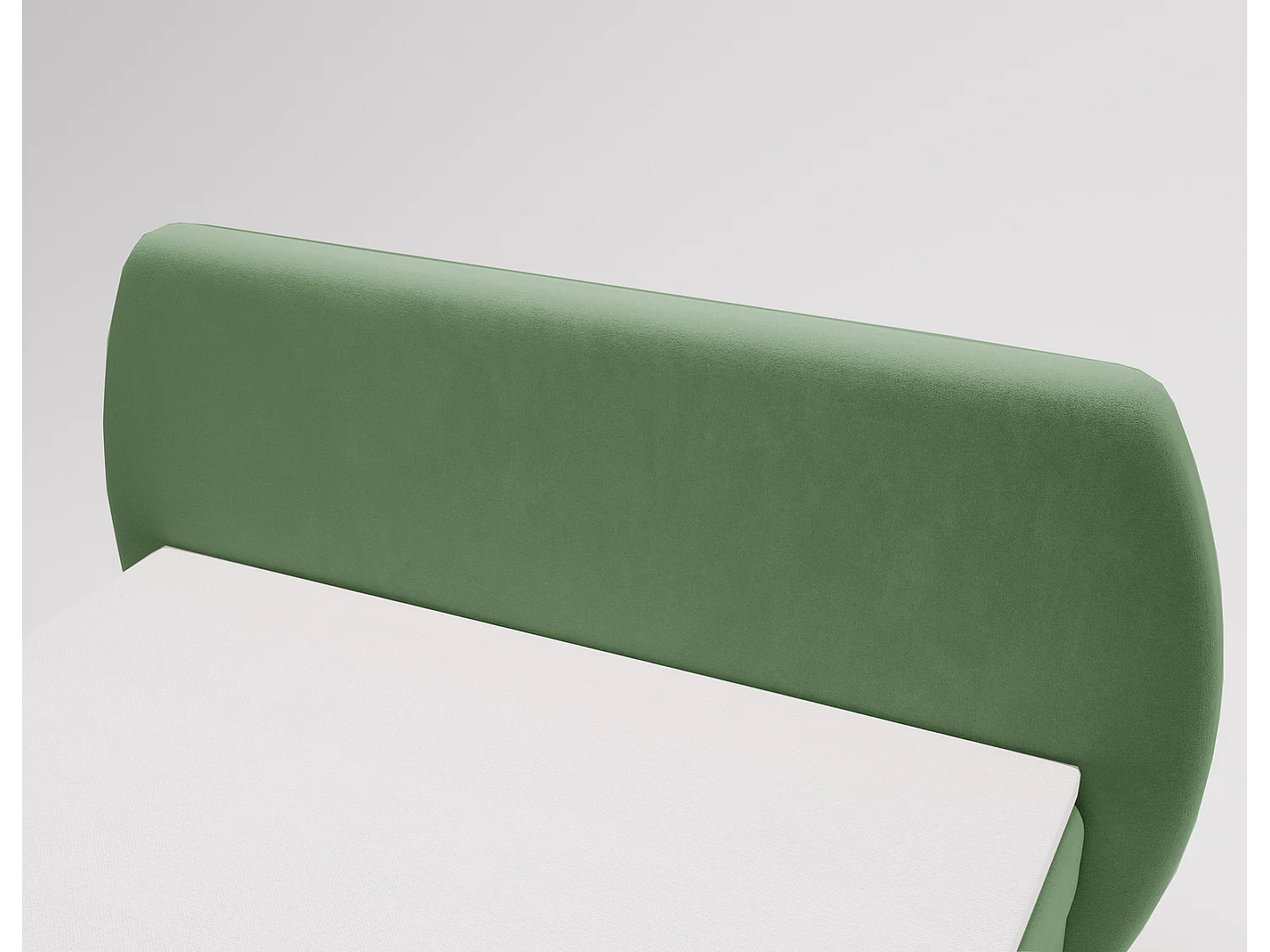 Boxspringbed 160x200 Cartagena - bed met geïntegreerde veringmatras, topper, opbergruimte - gestoffeerd bed vert (Komodo 61)