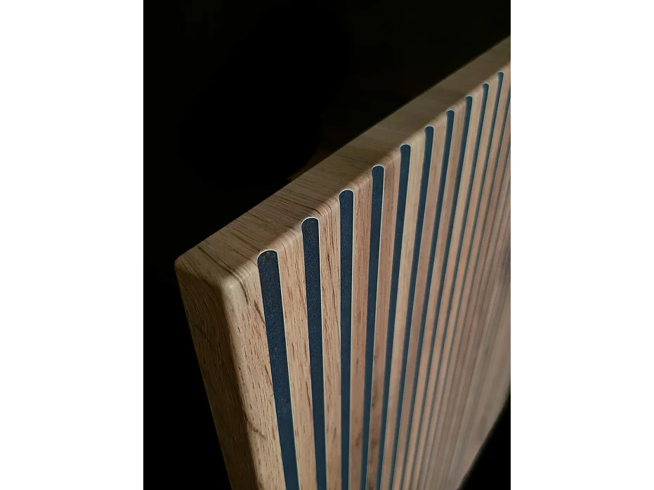 Emporius Haller witryna z szufladą - w stylu loft, szklane drzwi, oświetlenie LED - witryna 100 cm do salonu z lamelami