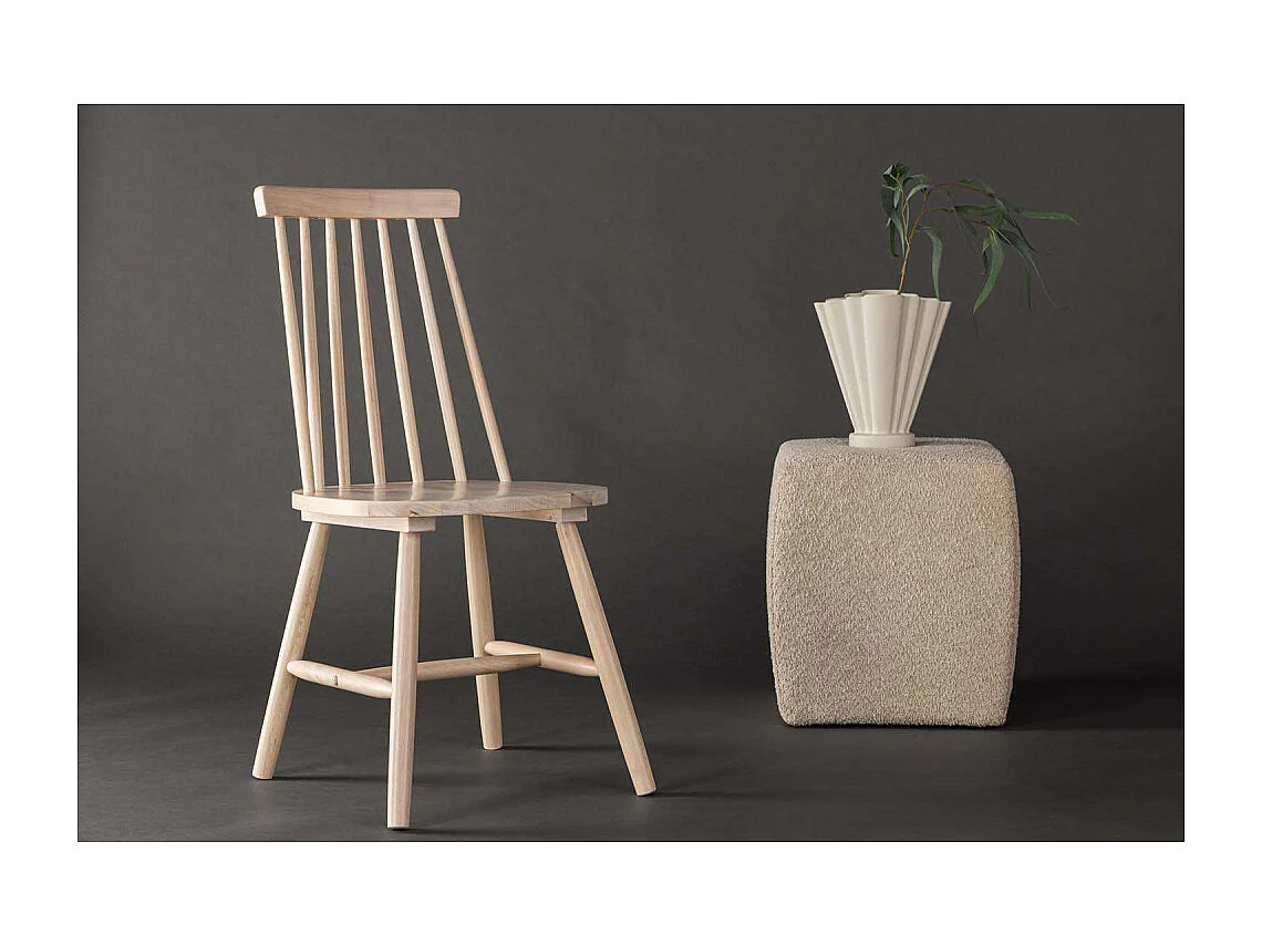 Chaise en bois Lönneberga (Lot de 2)