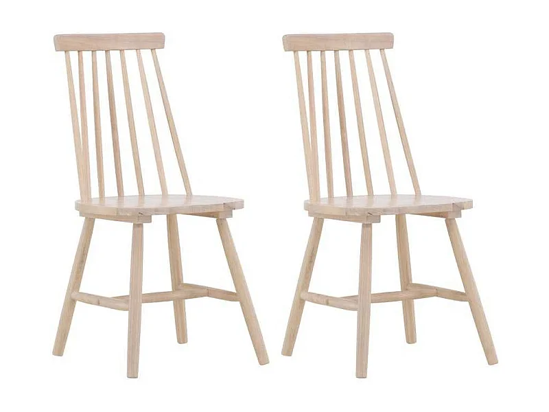 Chaise en bois Lönneberga (Lot de 2)
