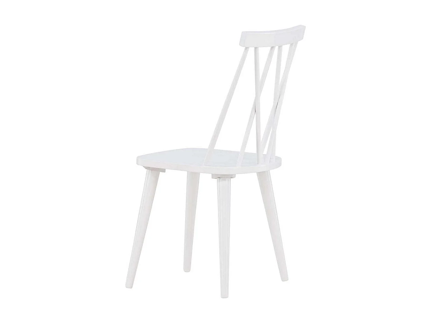 Chaise en bois d'hévéa Mariette (Lot de 2)