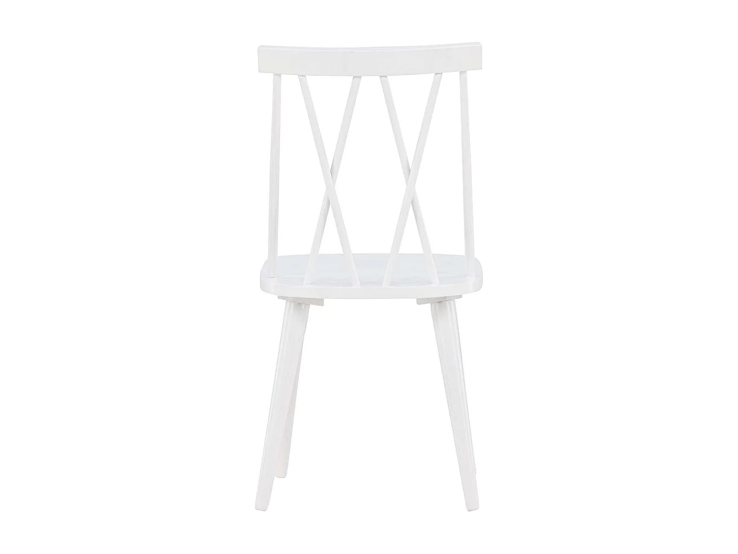 Chaise en bois d'hévéa Mariette (Lot de 2)