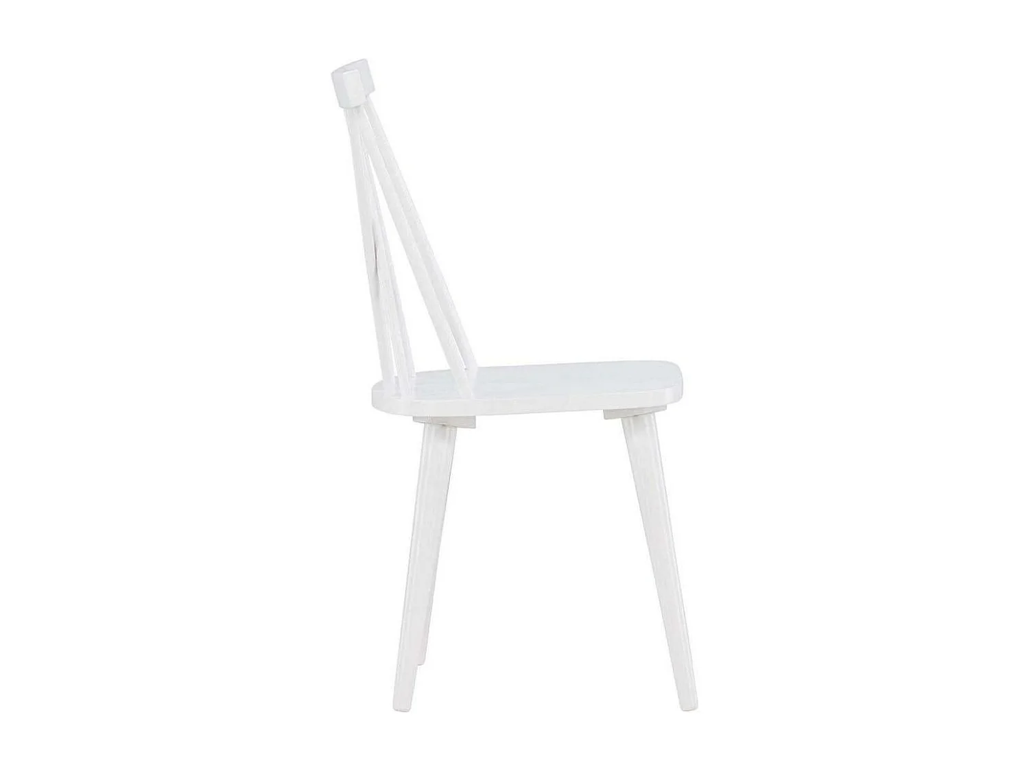 Chaise en bois d'hévéa Mariette (Lot de 2)