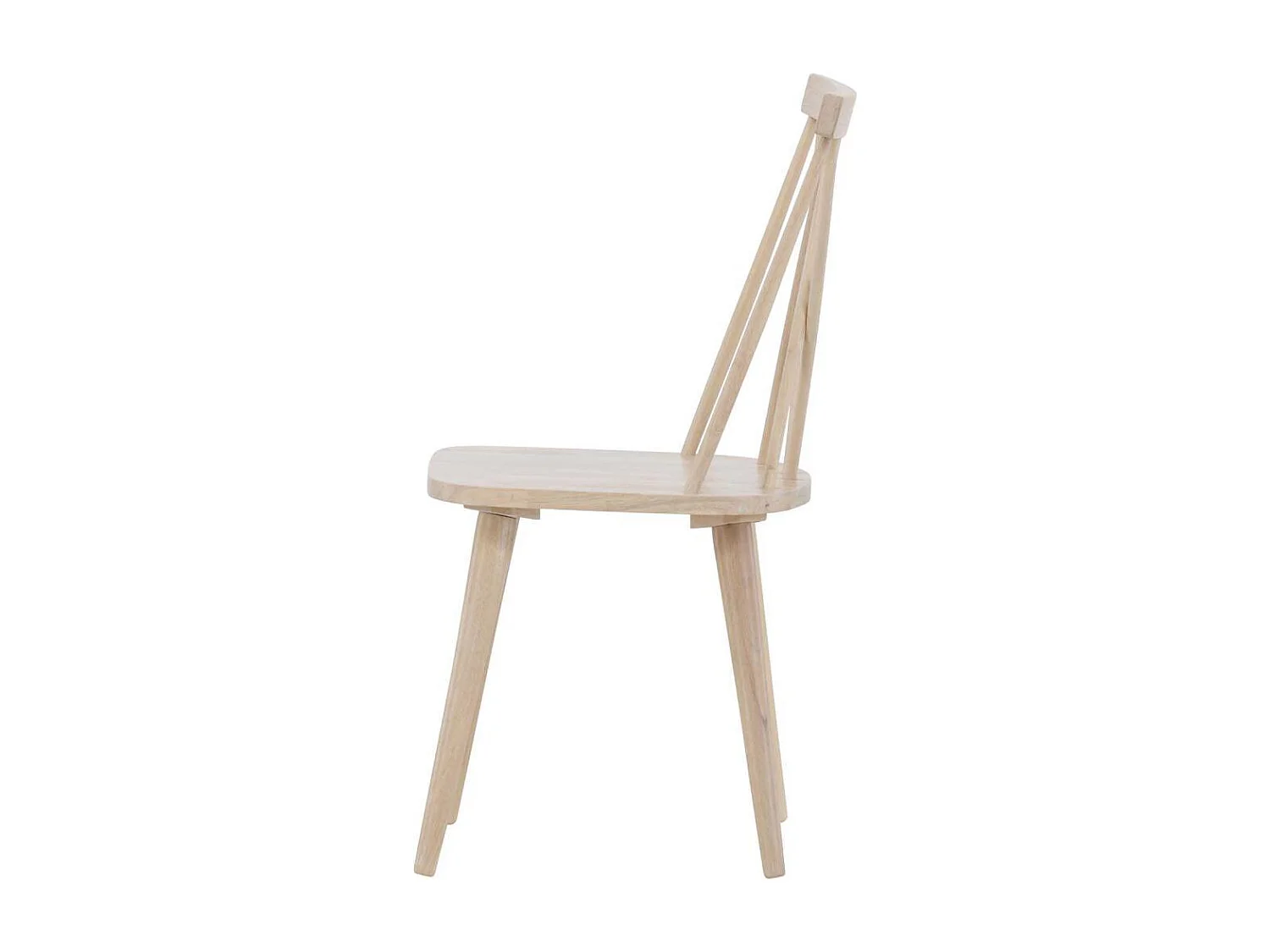 Chaise en bois d'hévéa Mariette