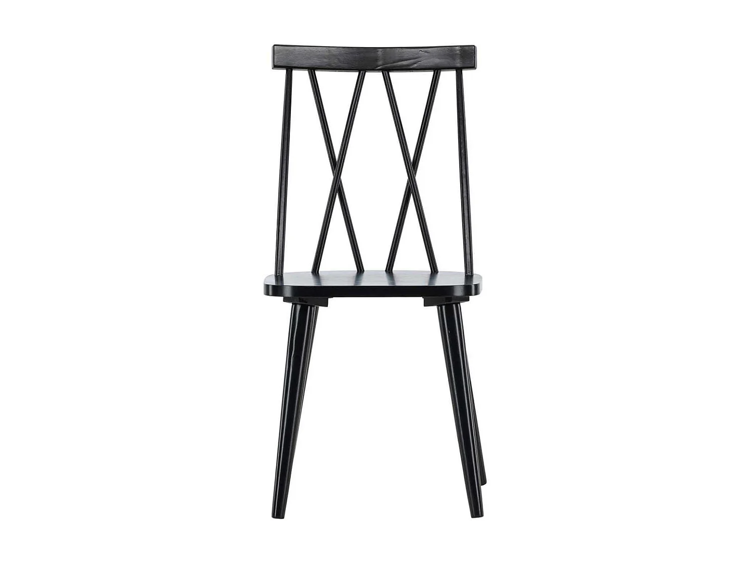 Chaise en bois d'hévéa Mariette (Lot de 2)