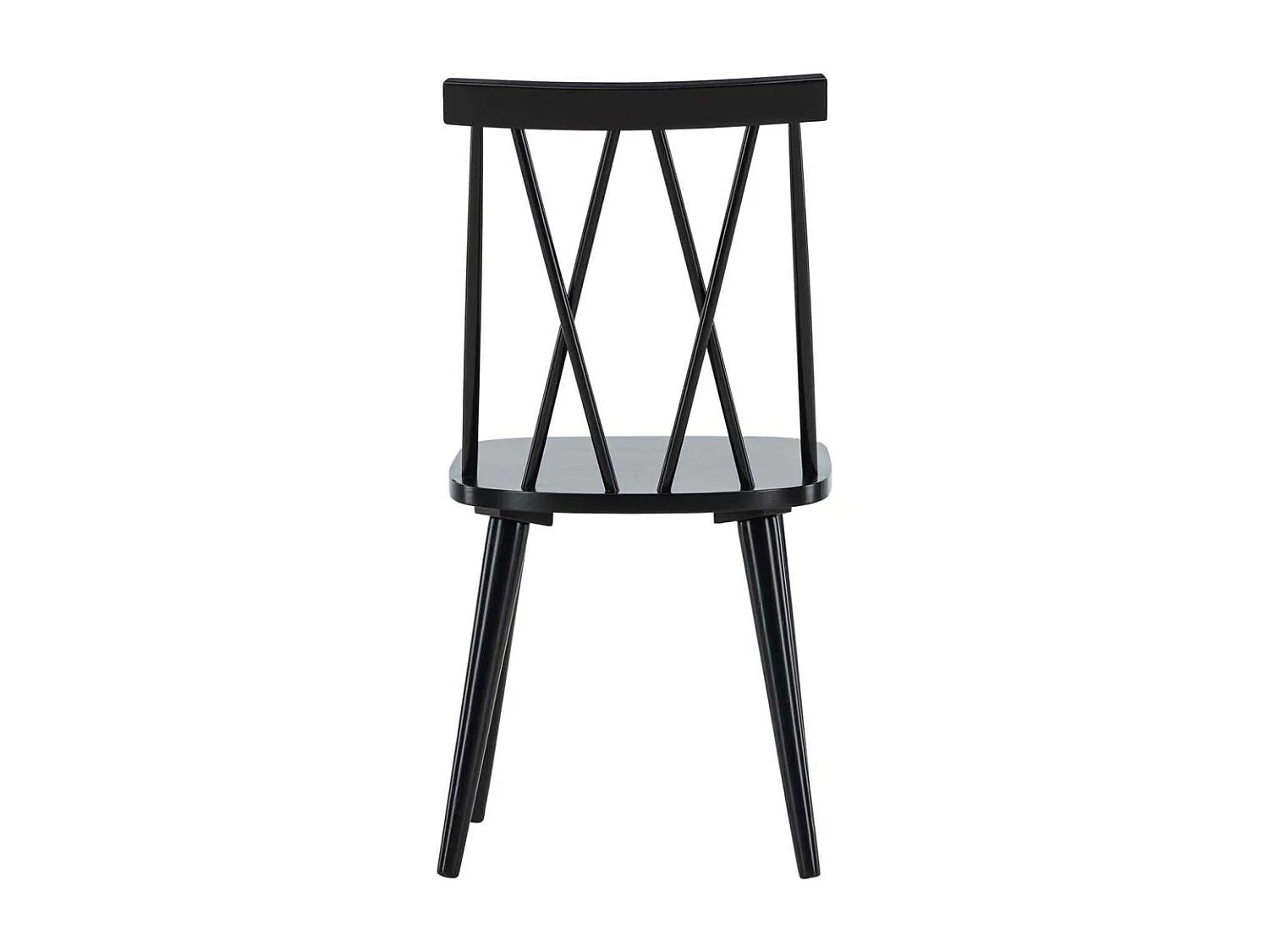 Chaise en bois d'hévéa Mariette (Lot de 2)