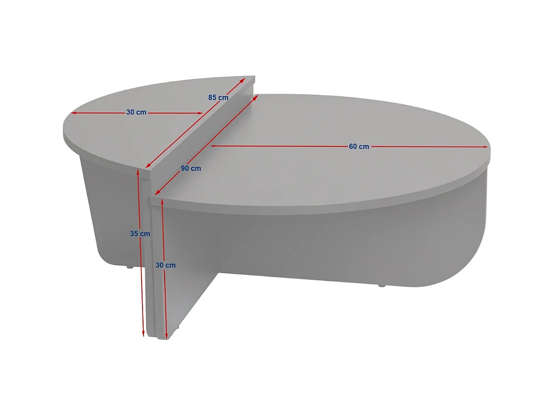 Set aus 2 Couchtischen L90 cm - ORION