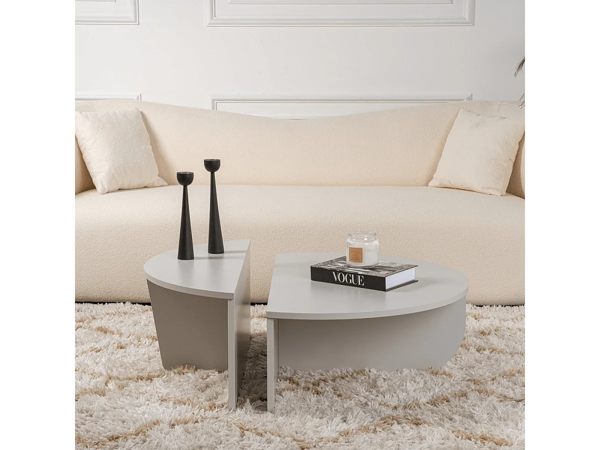 Lot de 2 tables basses L90 cm - ORION