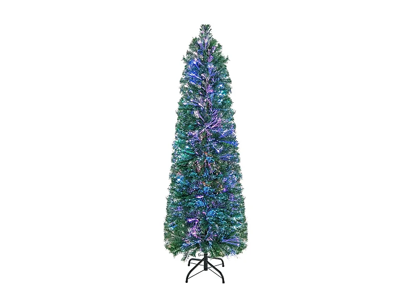 Sapin de noël 150 cm, arbre de noël pré-éclairé fibre optique avec 361 branches (150 cm)