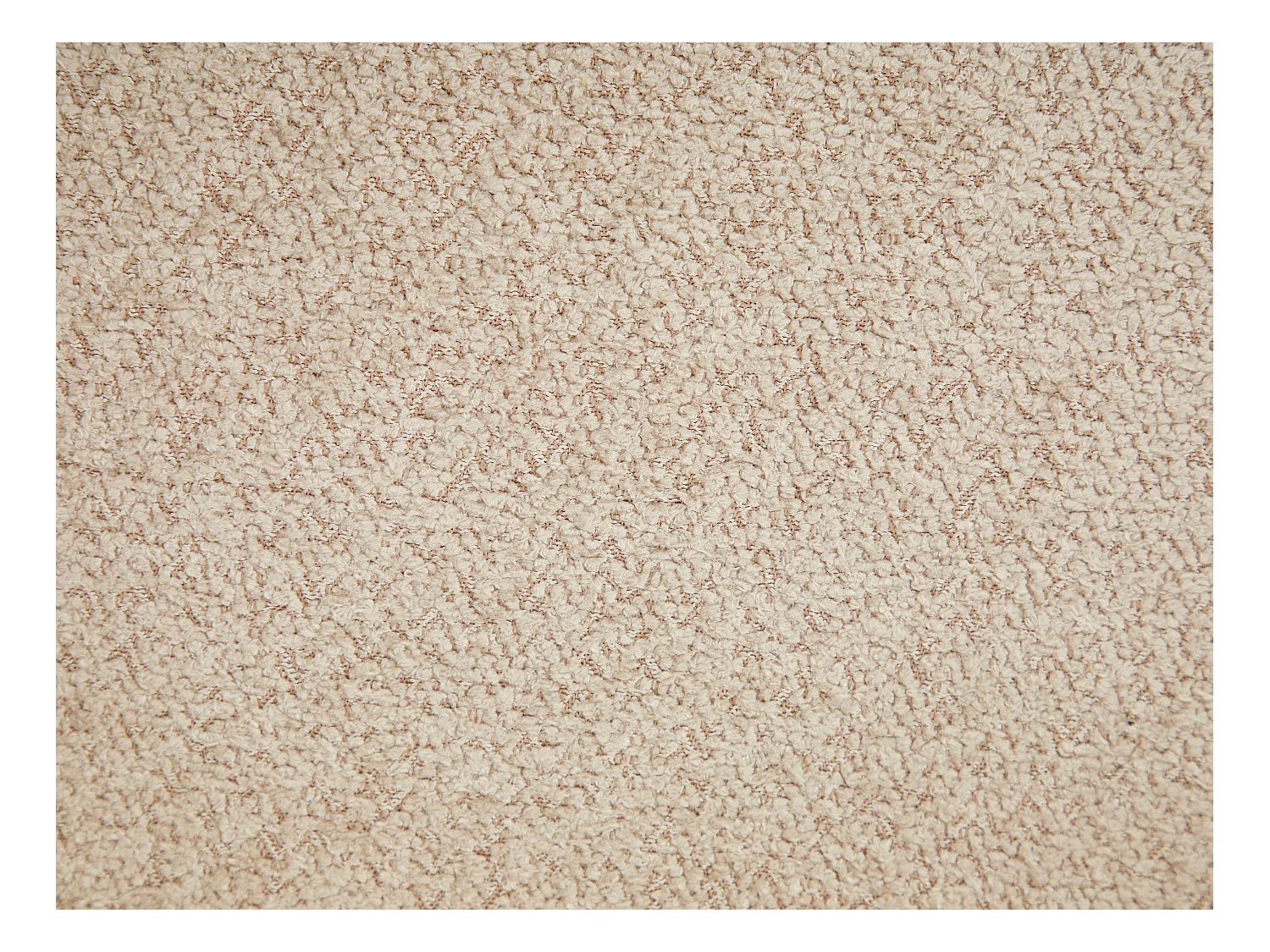 Lot de 2 chaises avec accoudoirs en tissu bouclette et bois d'hévéa - Taupe et naturel clair - VALENYO