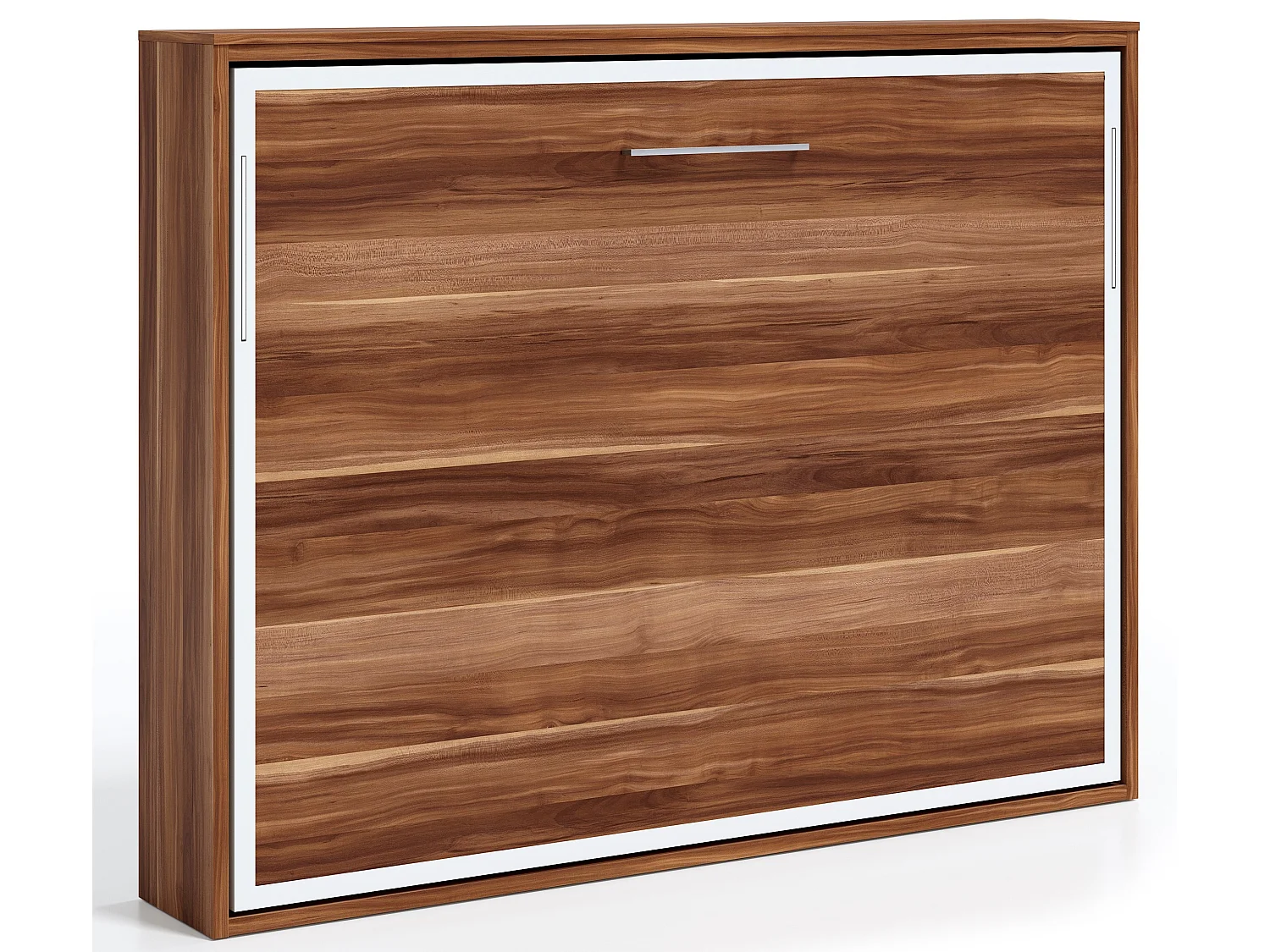 Cama abatible horizontal 160x200 Angelina Alta gama-Encofrado Blanco-Frente Blanche