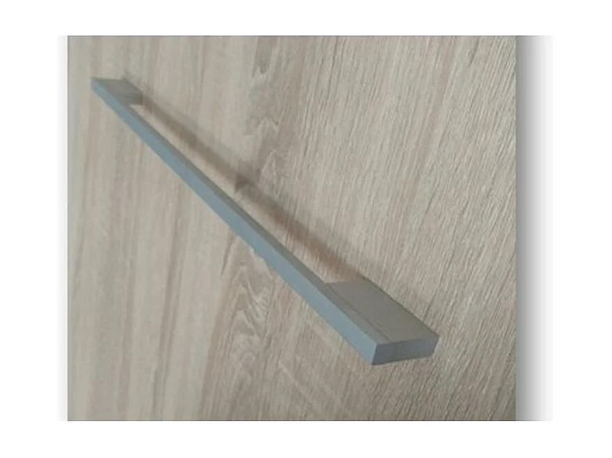 Lit escamotable horizontal 90x190 Angelina-Avec matelas-Encadrement Blanc-Façade Vintage