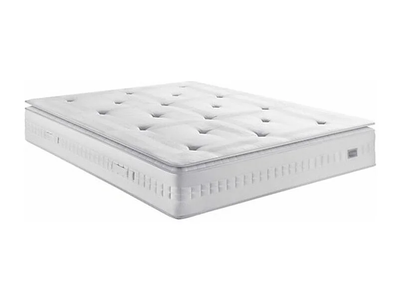 Lit escamotable horizontal 90x190 Angelina-Avec matelas-Encadrement Ciment-Façade Ciment