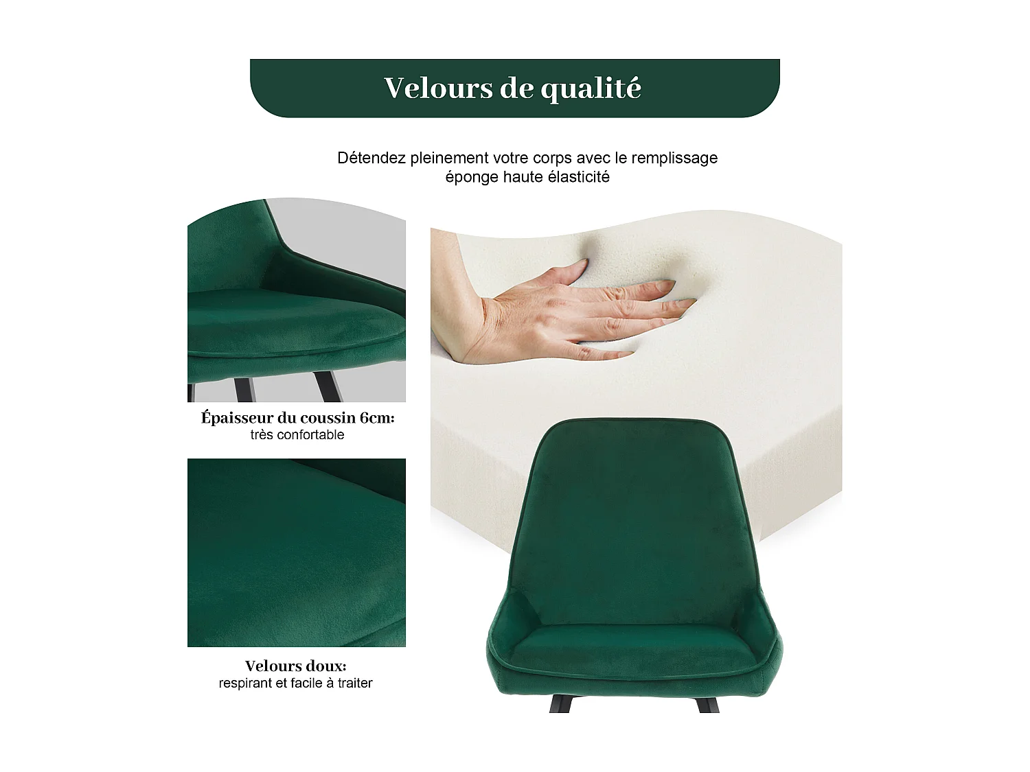 Cadeiras de jantar com encosto (2 peças), cadeira de cozinha