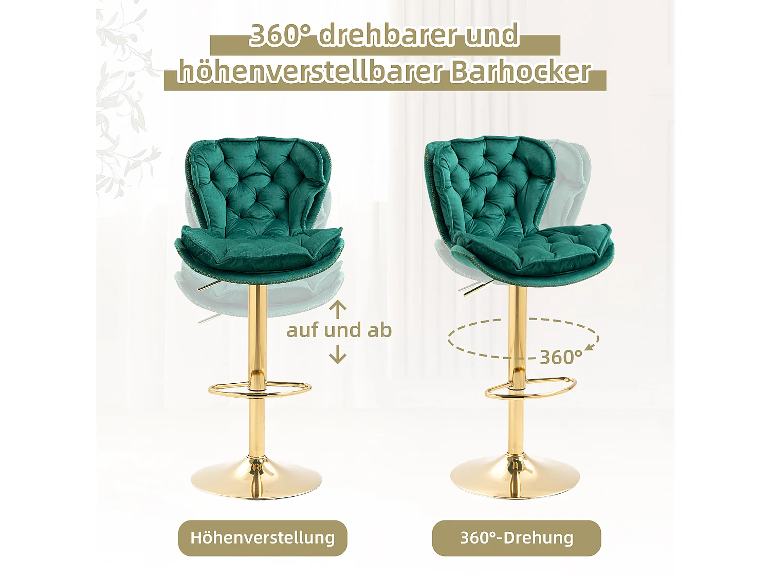 Teddy make-up stoel, metalen poten, elegant comfort