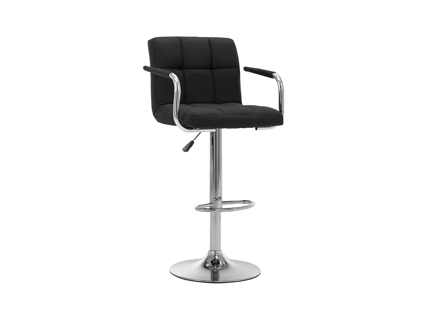 Barstoel stof zwart BE839195