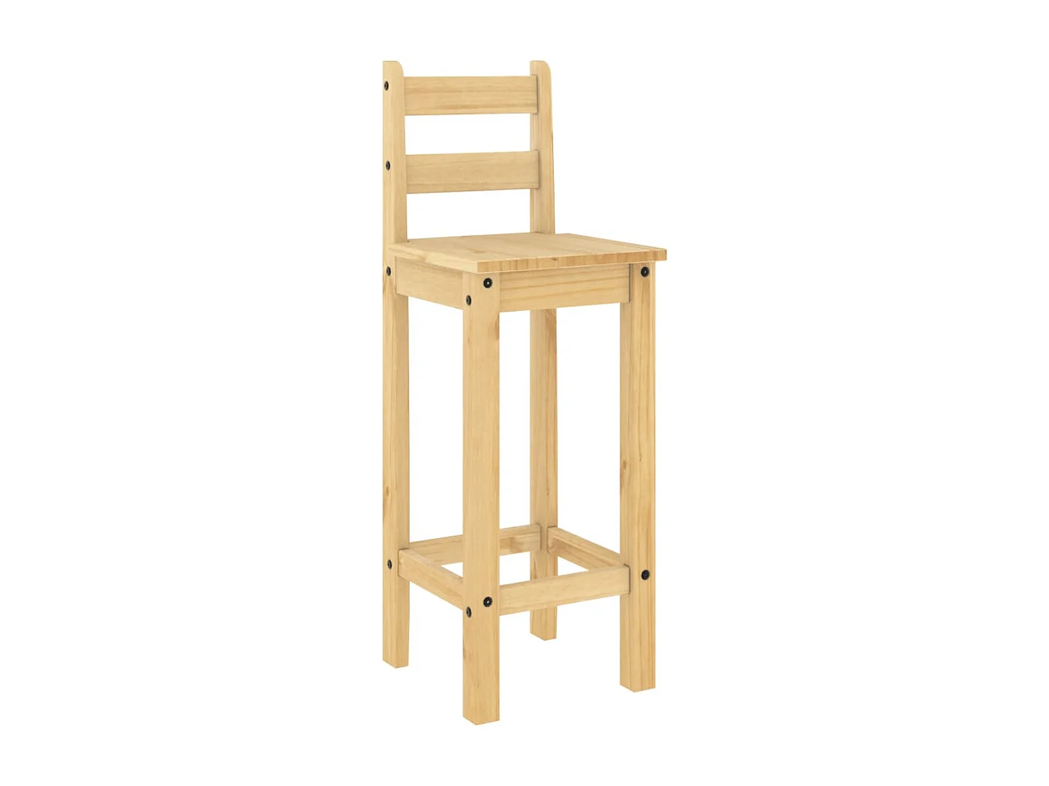 Chaises de bar lot de 2 bois de pin solide FR732290