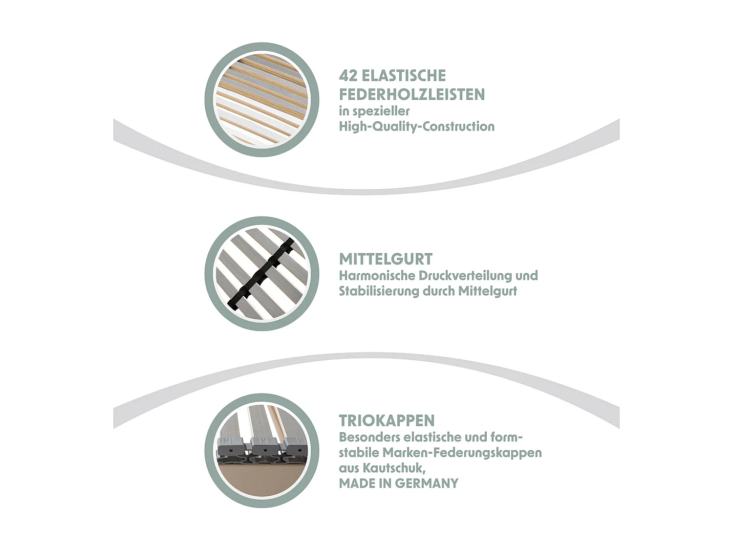 Home Deluxe Sommier à lattes MADO 90 x 200 cm