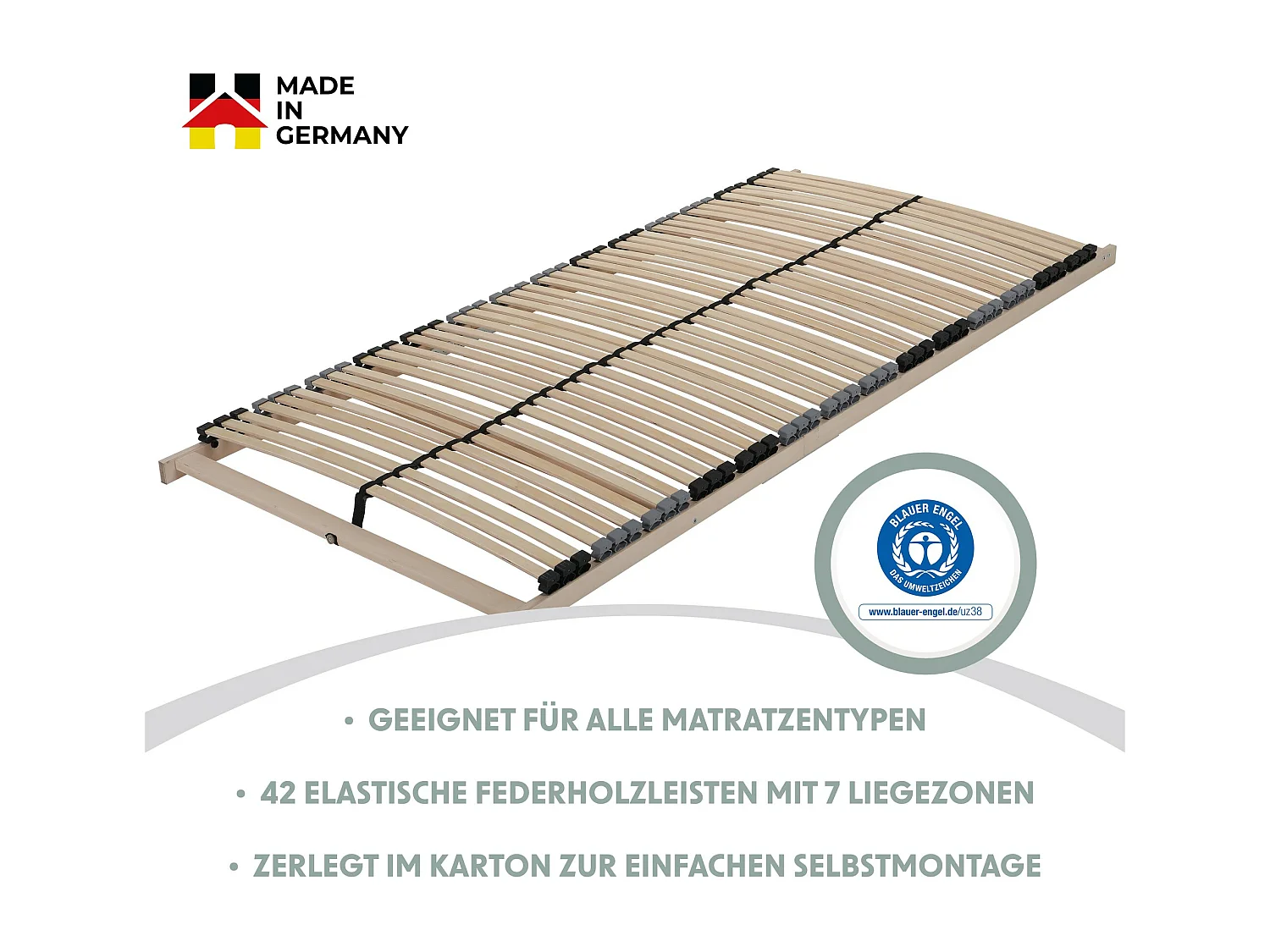 Home Deluxe Sommier à lattes MADO 140 x 200 cm