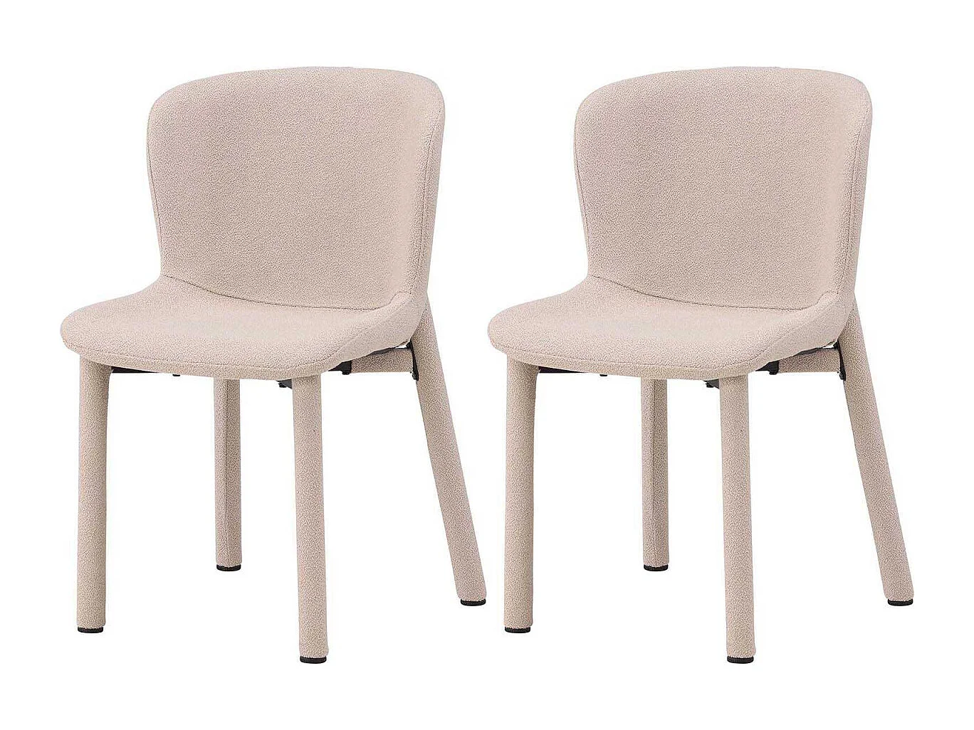 Chaise en tissus bouclette Astoria