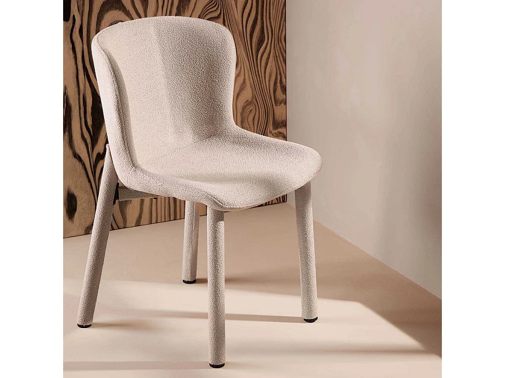 Chaise en tissus bouclette Astoria