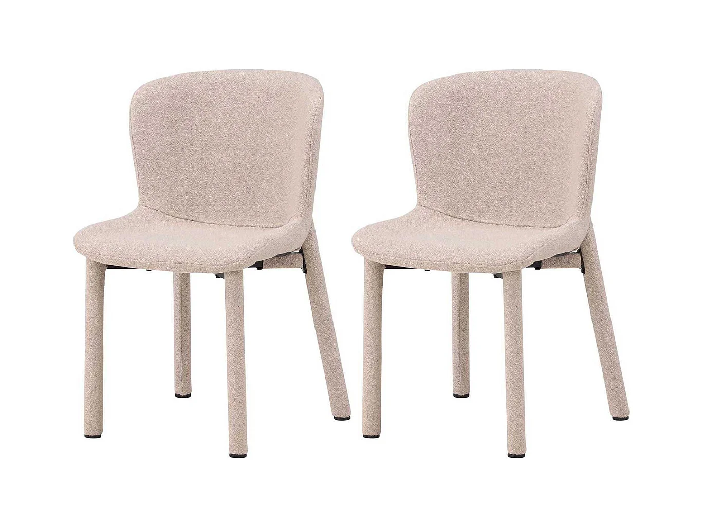 Chaise en tissus bouclette Astoria