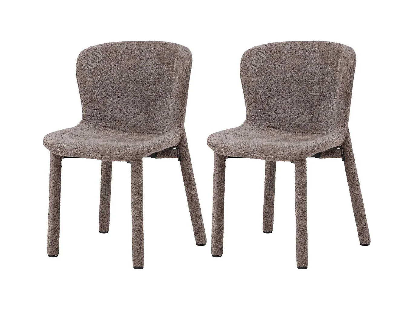 Chaise en tissus bouclette Astoria