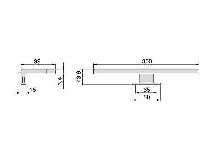 Spot LED pour miroir de salle de bain Virgo
