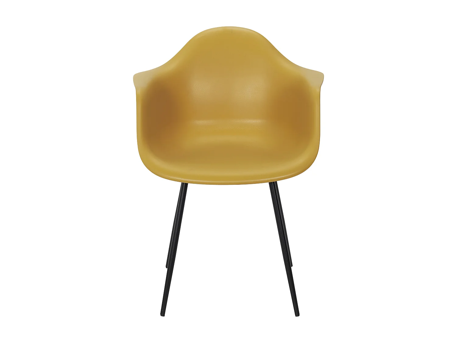 Fauteuil Gustav Jaune - Lot De 4 Jaune, Noir