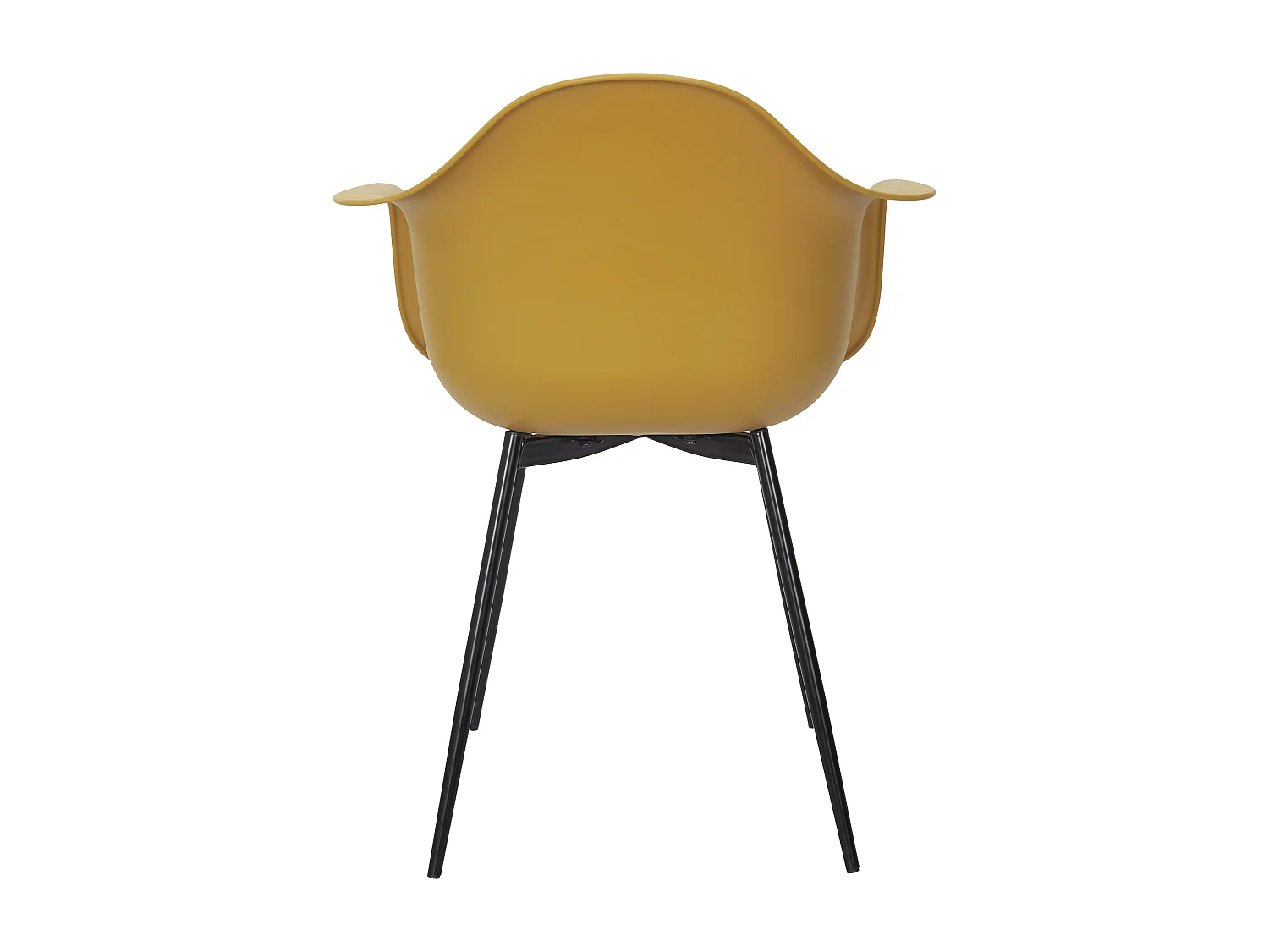 Fauteuil Gustav Jaune - Lot De 4 Jaune, Noir