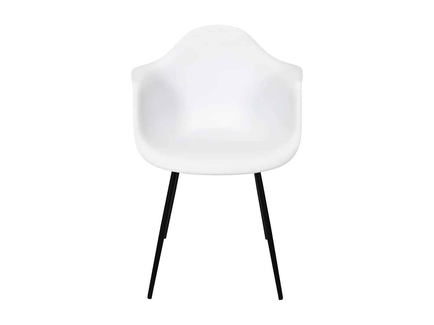 Fauteuil Gustav Blanc - Lot De 4 Blanc, Noir