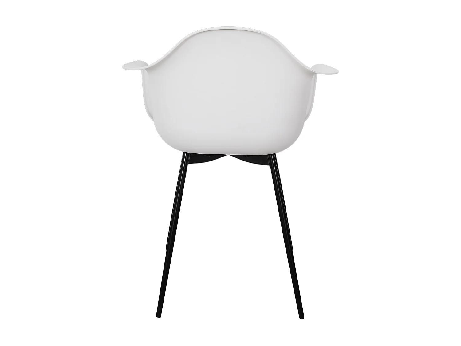 Fauteuil Gustav Blanc - Lot De 4 Blanc, Noir