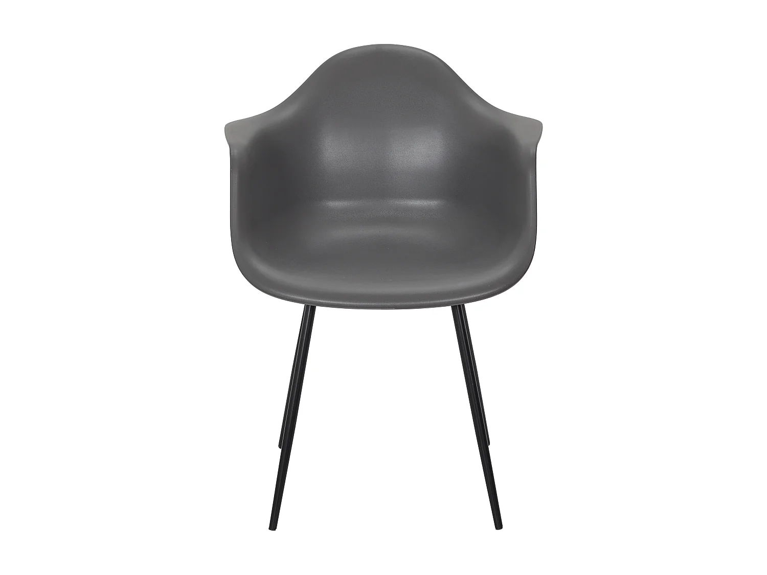 Fauteuil Gustav Gris - Lot De 4 Gris, Noir
