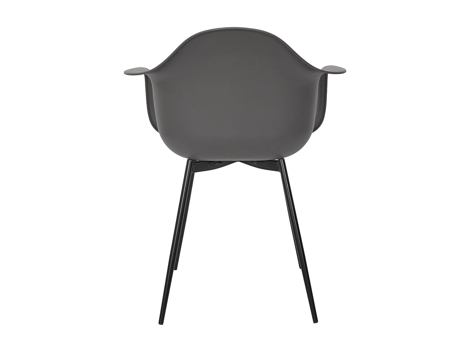 Fauteuil Gustav Gris - Lot De 4 Gris, Noir