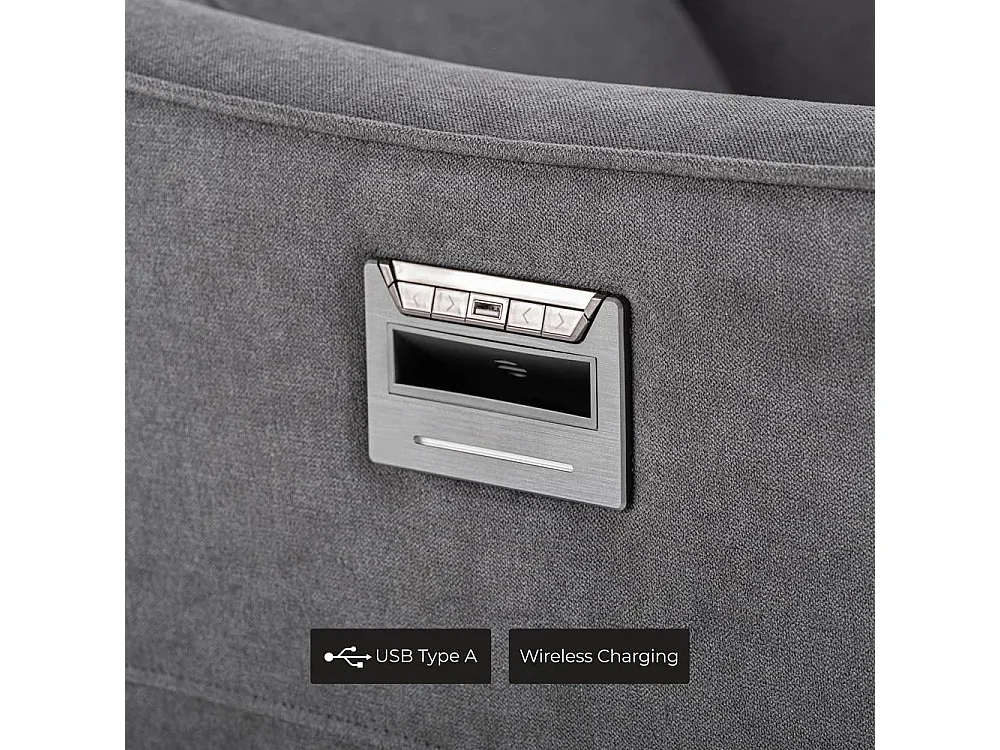 Poltrona relax reclinabile elettrica con caricatore USB Juno
