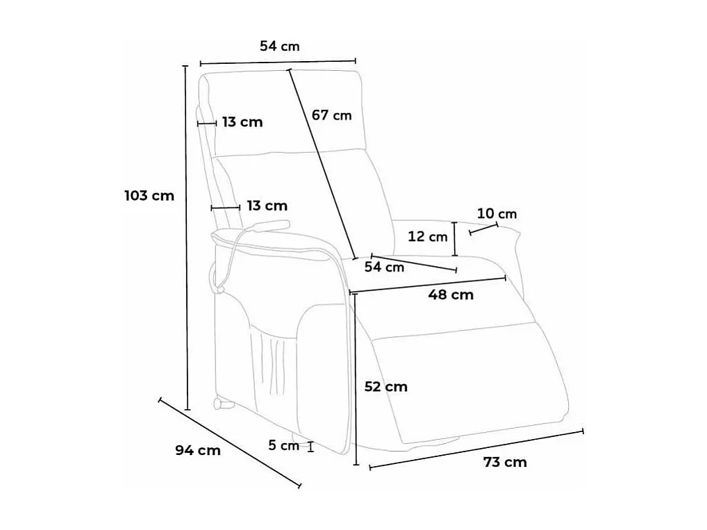 Elektrischer Relaxsessel mit Aufstehhilfe für Senioren Giorgia Fx - Grau