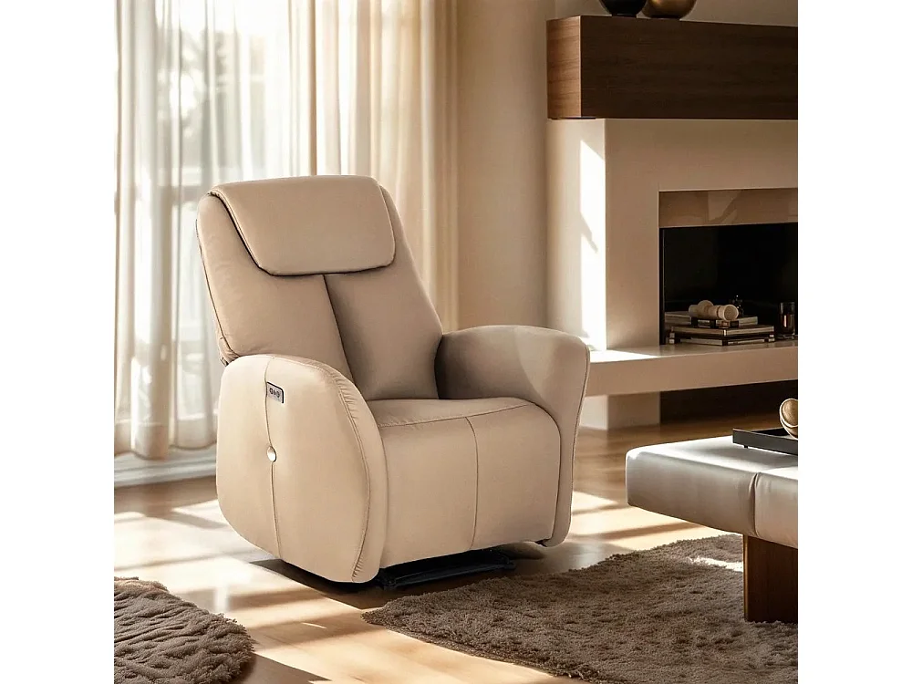 Poltrona relax elettrica reclinabile moderna con USB Pallas
