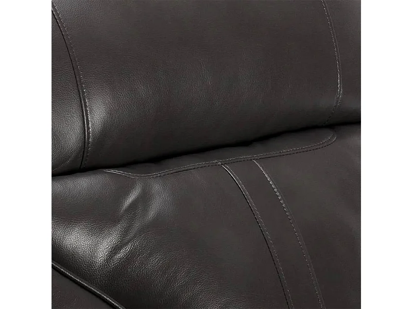 Sillón reclinable relax con mecedora y rotación de 360 en polipiel Sissi - Gris Oscuro