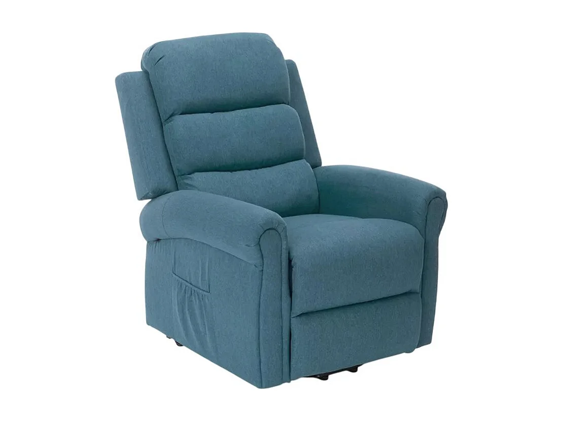 Silla de relajación eléctrica, masaje y calefacción con ruedas Victoria - Azul