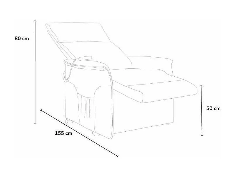 Giorgia Elektrischer Relax-Sessel Fernsehsessel mit Sitzlift und Rollen für ältere Menschen - Beige