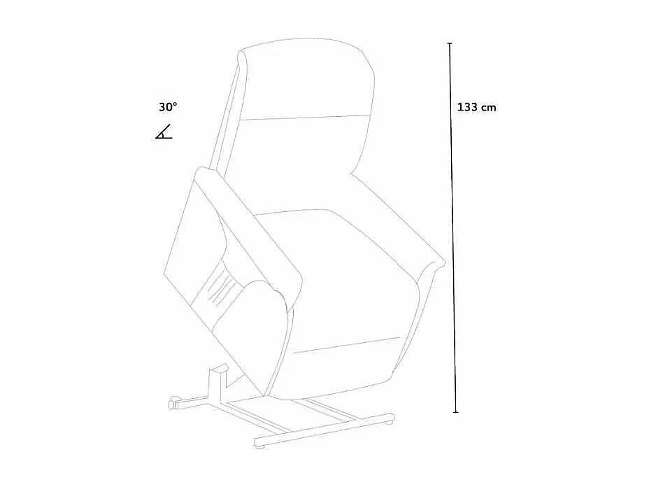 Giorgia Elektrischer Relax-Sessel Fernsehsessel mit Sitzlift und Rollen für ältere Menschen - Beige