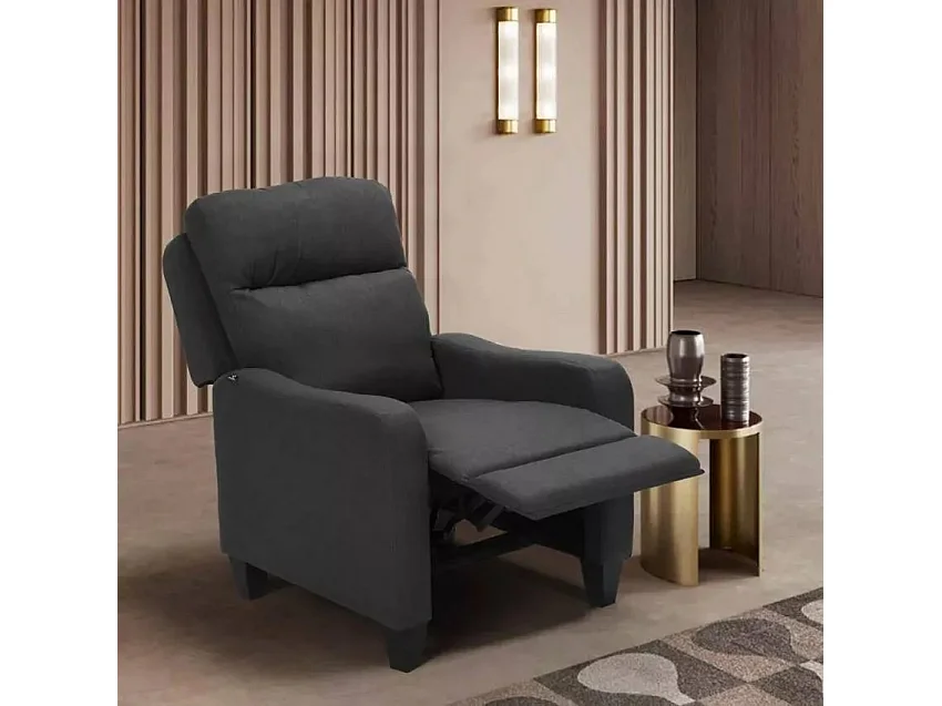 Poltrona reclinabile poggiapiedi in tessuto design moderno Betelgeuse