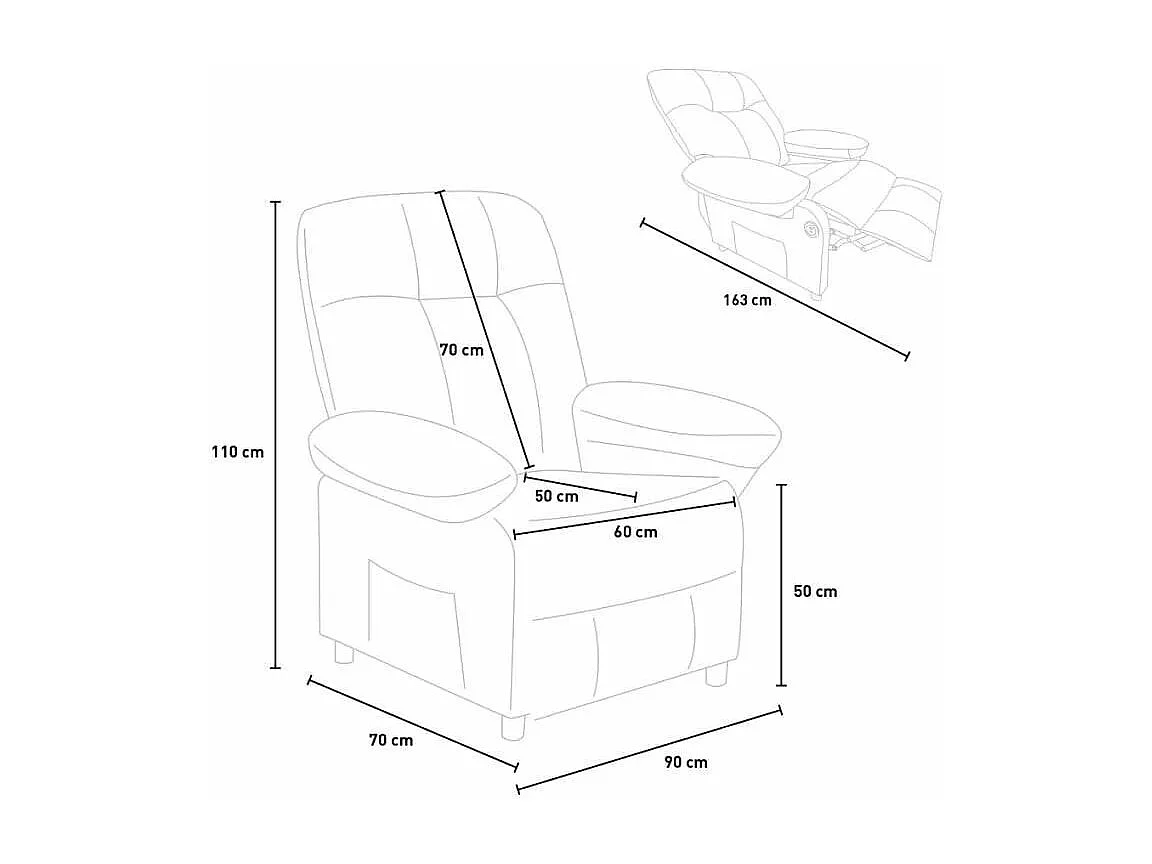 Poltrona relax elettrica massaggiante con ruote e USB Arcturus