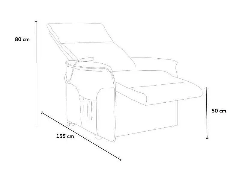 Sillón Relax Reclinable Eléctrico con Sistema Power-Lift Giorgia máximo confort y tecnología avanzada - Gris
